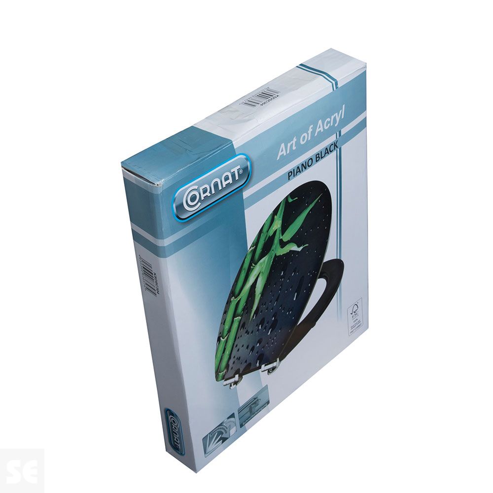 Tapa y Asiento WC Amortiguada Modelo Piano Black