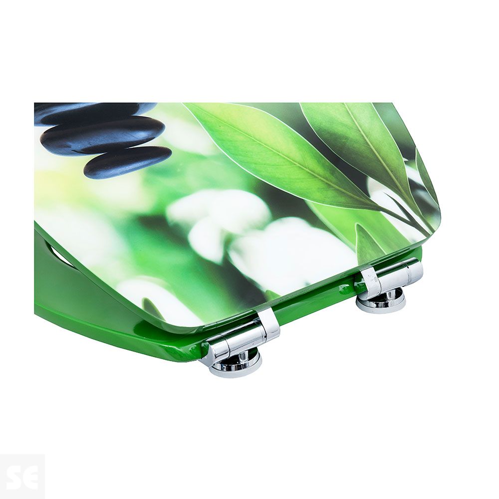 Tapa y Asiento WC Amortiguada Modelo Black Stone