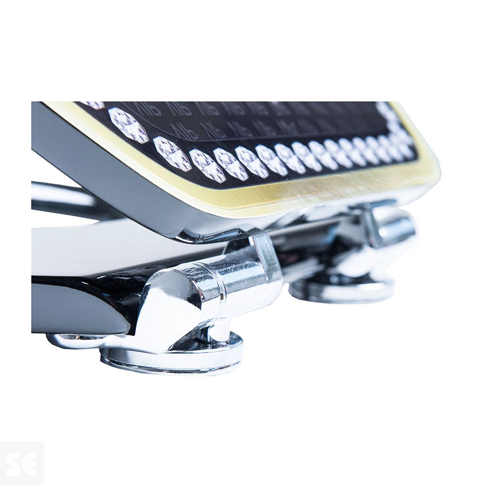 Tapa y Asiento WC 3D Cromado Amortiguada Modelo Vip