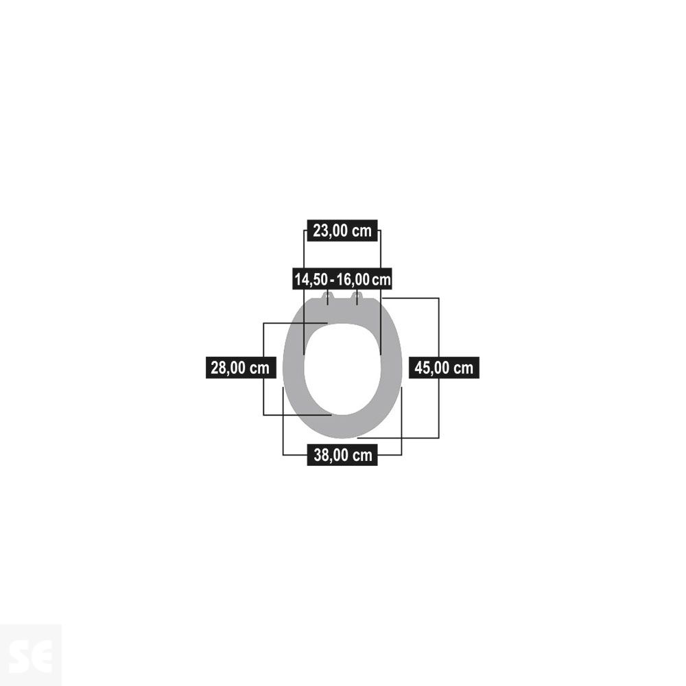 Tapa y Asiento WC 3D Cromado Amortiguada Modelo Vip