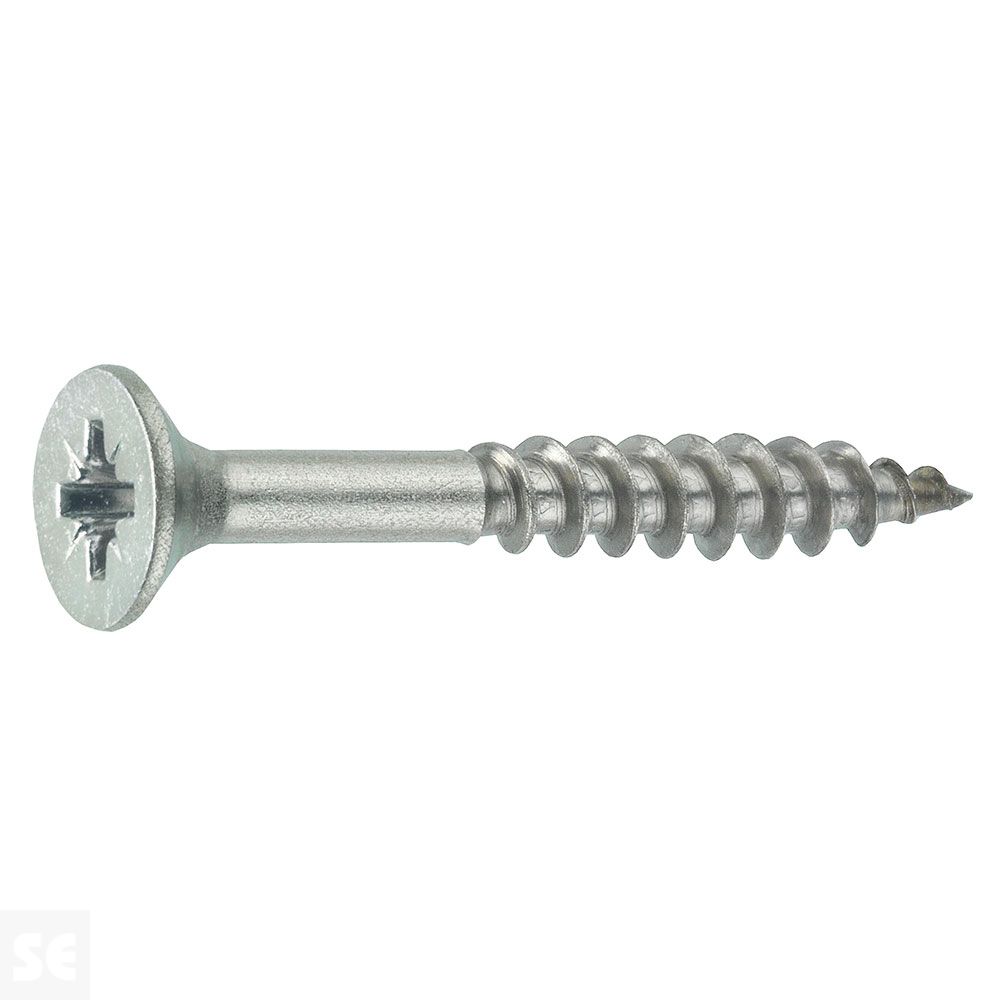 Tornillos para Madera 4x45mm. Pozidrip Pz Cabeza Avellanada Acero Inoxidable A2 (10u.)