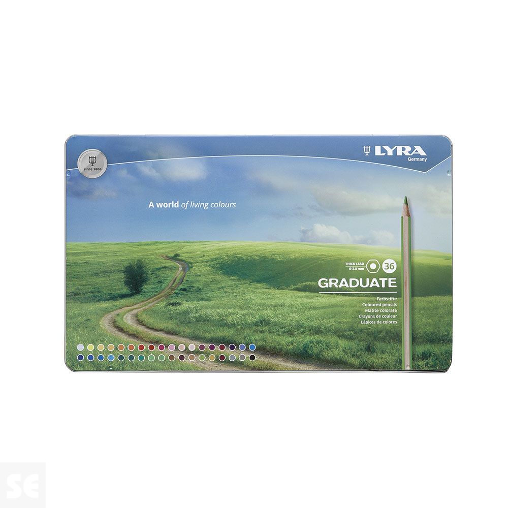 Lápices Colores Lyra Graduate Est. Metal 36 Uds
