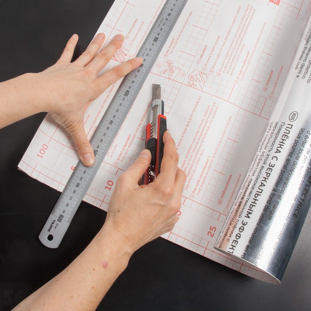 Rollo flexible de espejo adhesivo