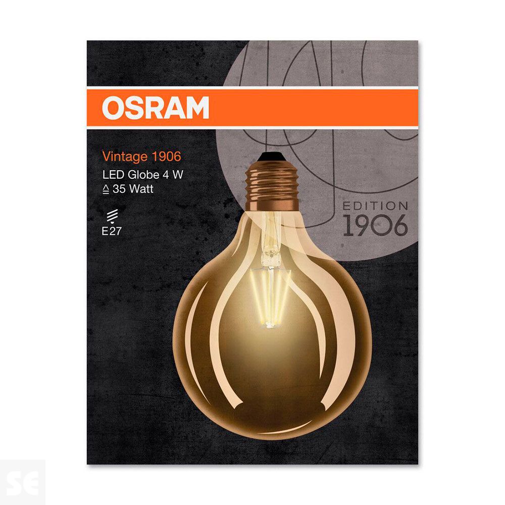 Lámpara Globo Fil Led Vintage 7w 2400k