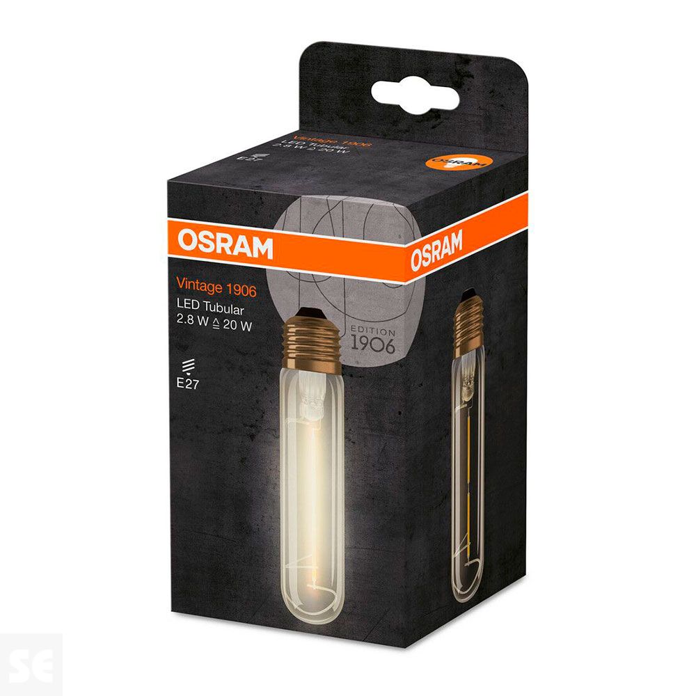 Lámpara Tubular Fil Led E27 3w 2400k Osram