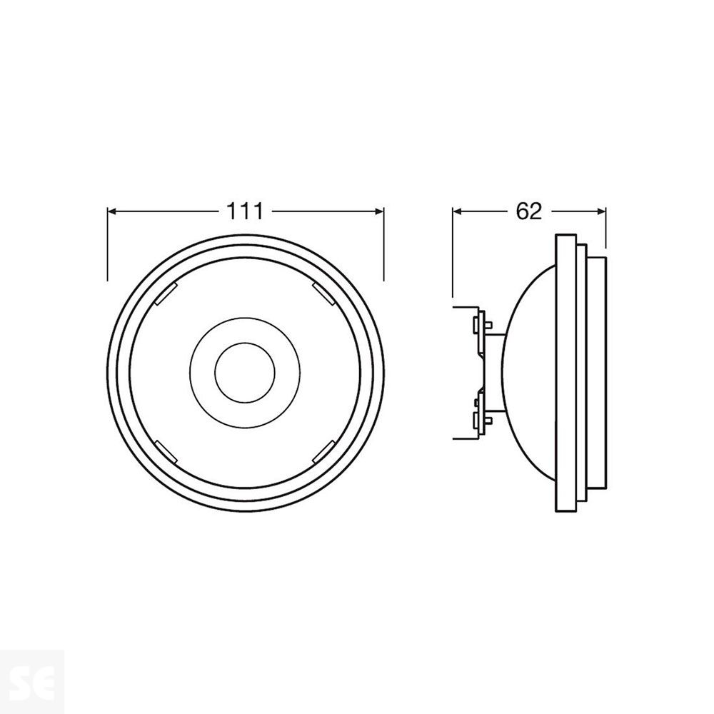 Lámpara Led G53 Ar111 11,5w 3000k 40°