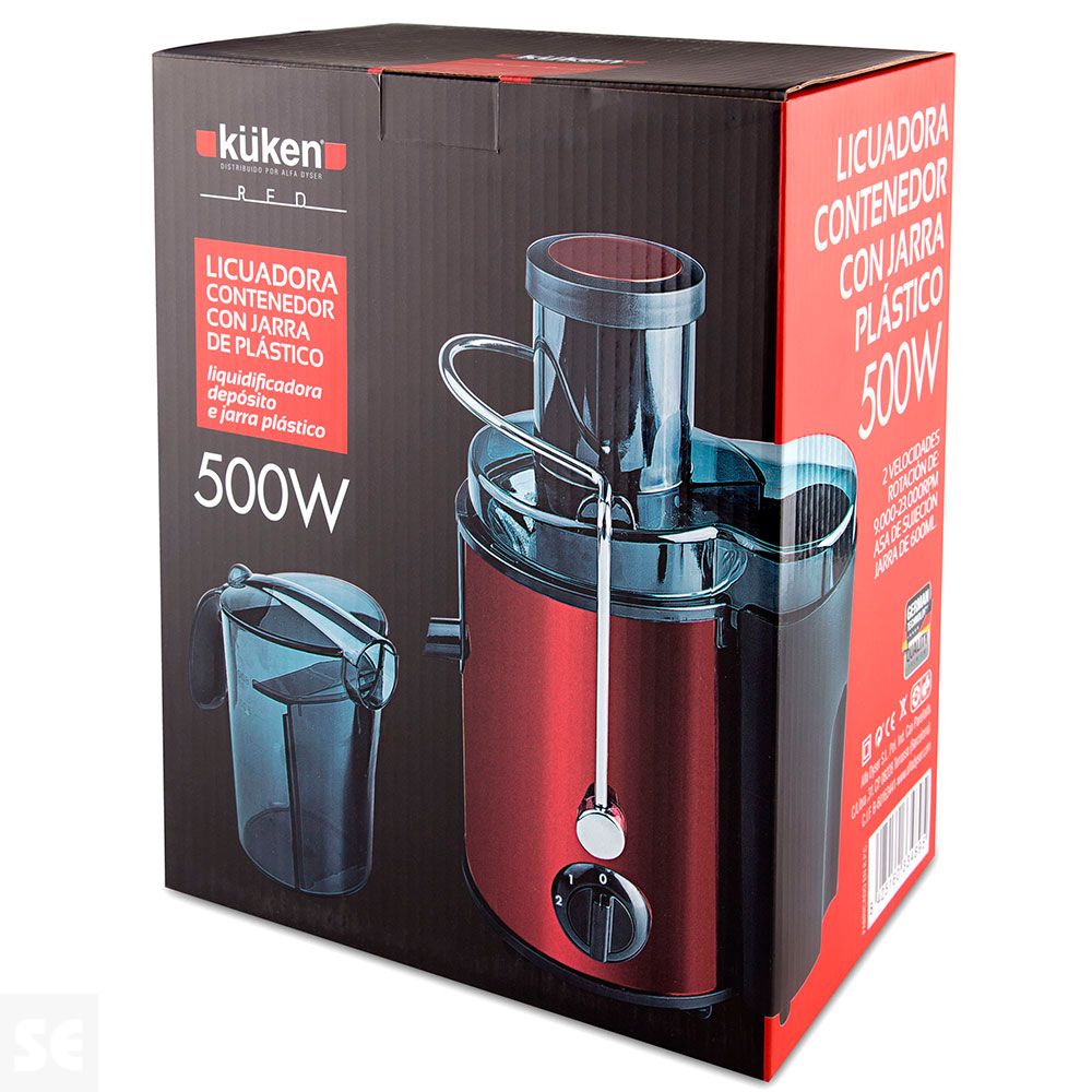 Licuadora con Contenedor Jarra de Plástico 500 w 1 l