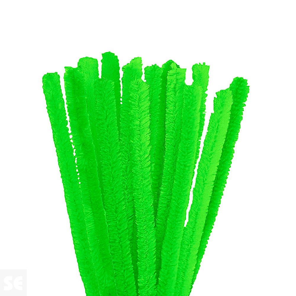 Limpiapipas Chenilla Verde 15mm.X50cm. 10u. 99044