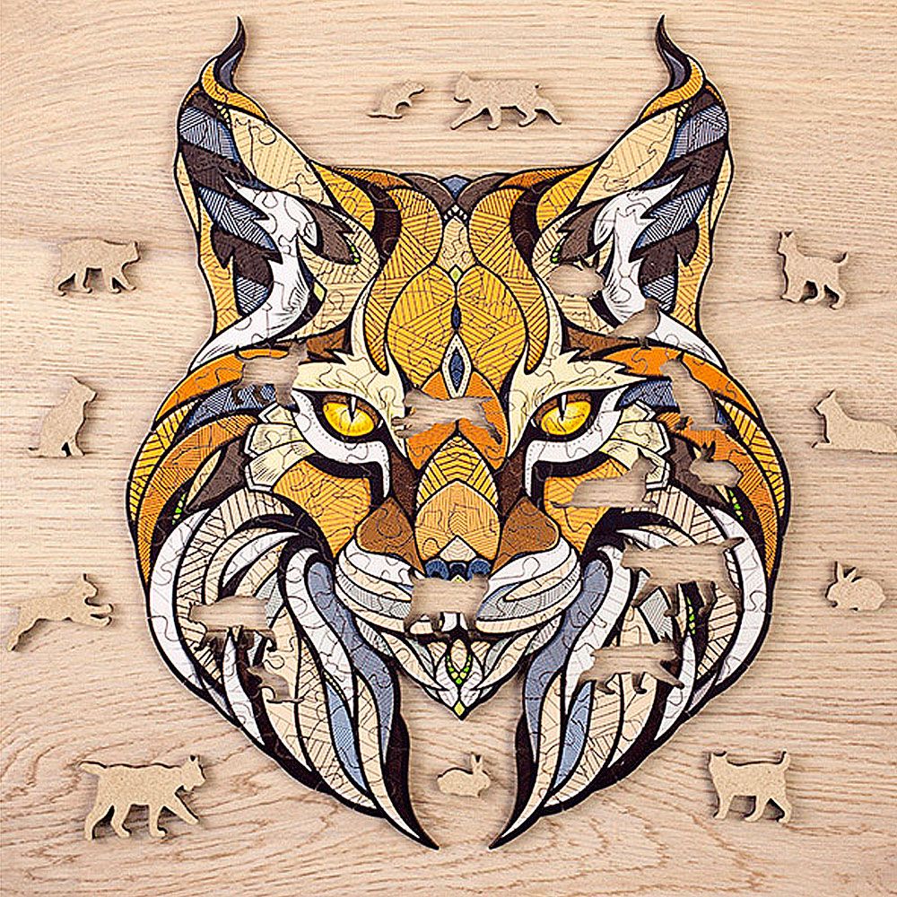 Ewa Puzzle Lince (S) 80 Piezas Caja de Madera