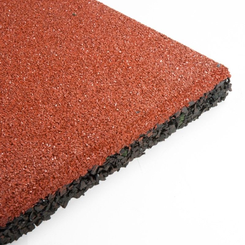 Loseta caucho granulado color terracota | Servei Estació
