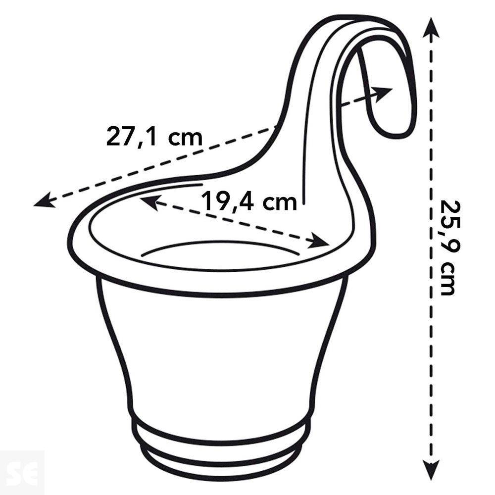 Maceta Colgante Lavanda Grande