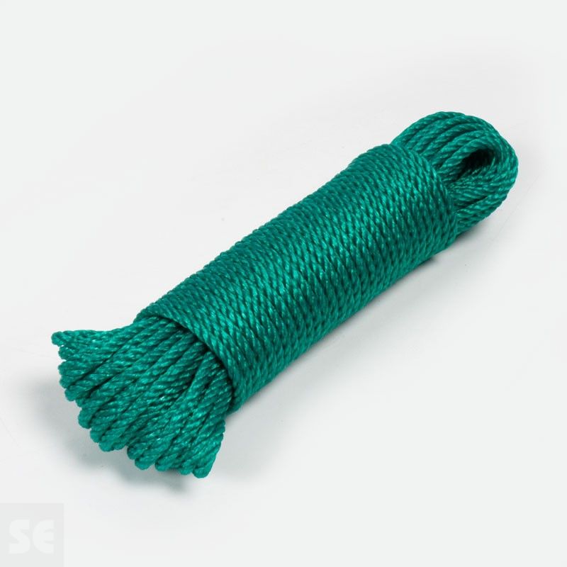 Madeja de cuerda de plástico de polietileno de color verde billar | Servei Estació
