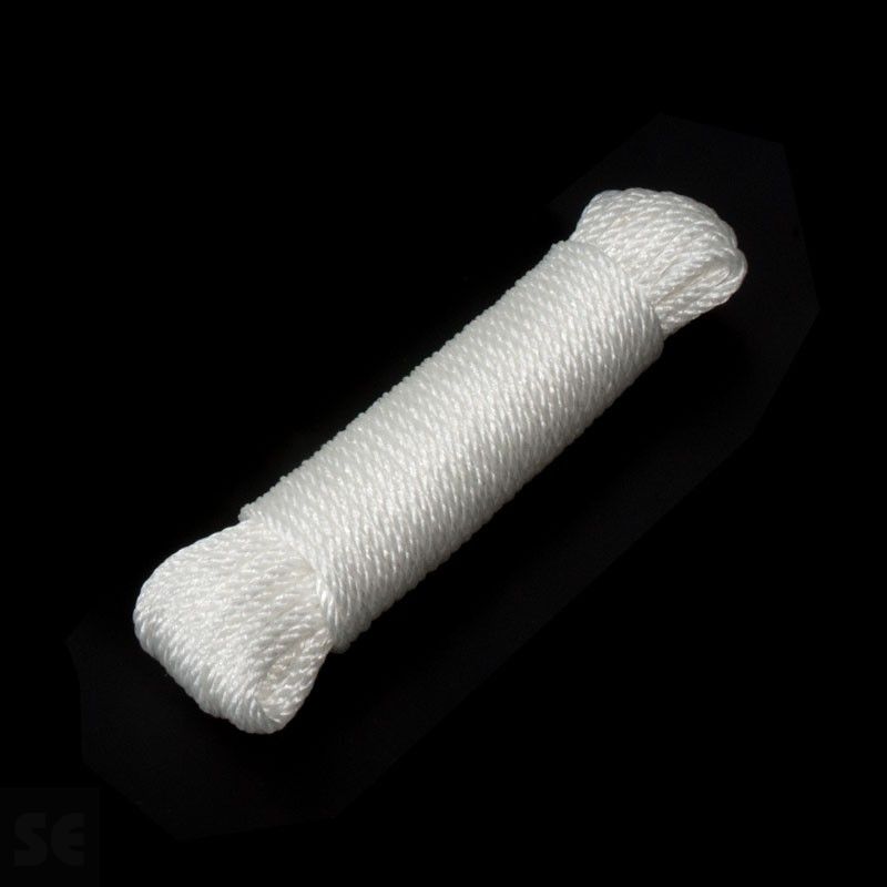 Madeja de cuerda de plástico de polietileno de color blanco | Servei Estació
