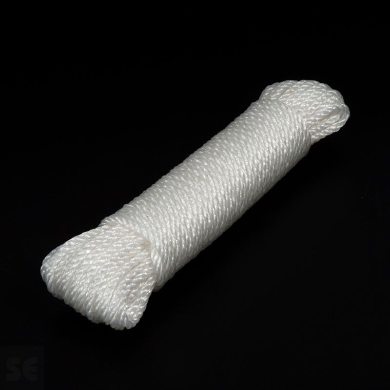 Madeja de cuerda de plástico de polietileno de color blanco | Servei Estació
