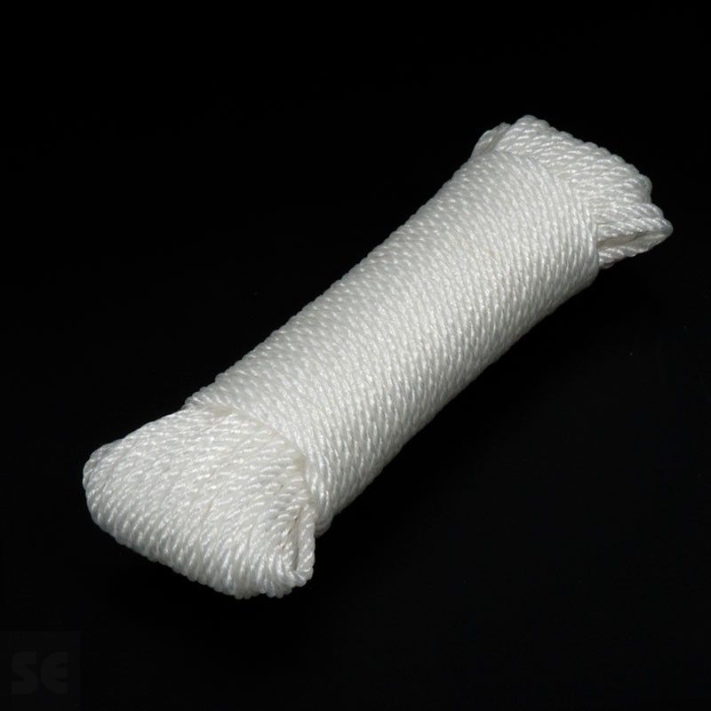 Madeja de cuerda de plástico de polietileno de color blanco | Servei Estació
