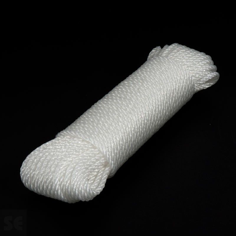 Madeja de cuerda de plástico de polietileno de color blanco | Servei Estació
