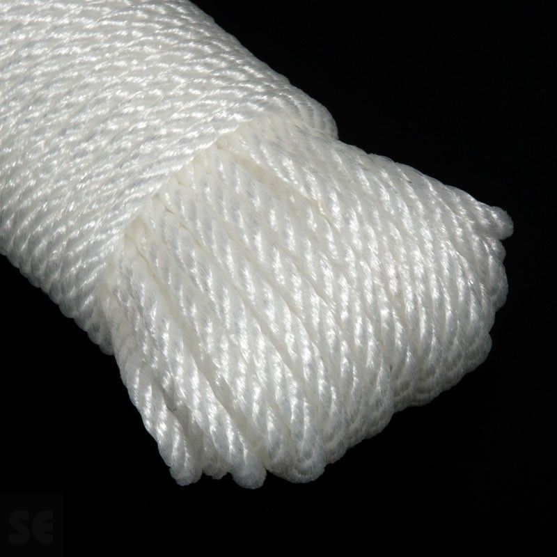 Madeja de cuerda de plástico de polietileno de color blanco | Servei Estació

