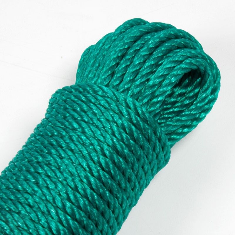 Madeja de cuerda de plástico de polietileno de color verde billar | Servei Estació

