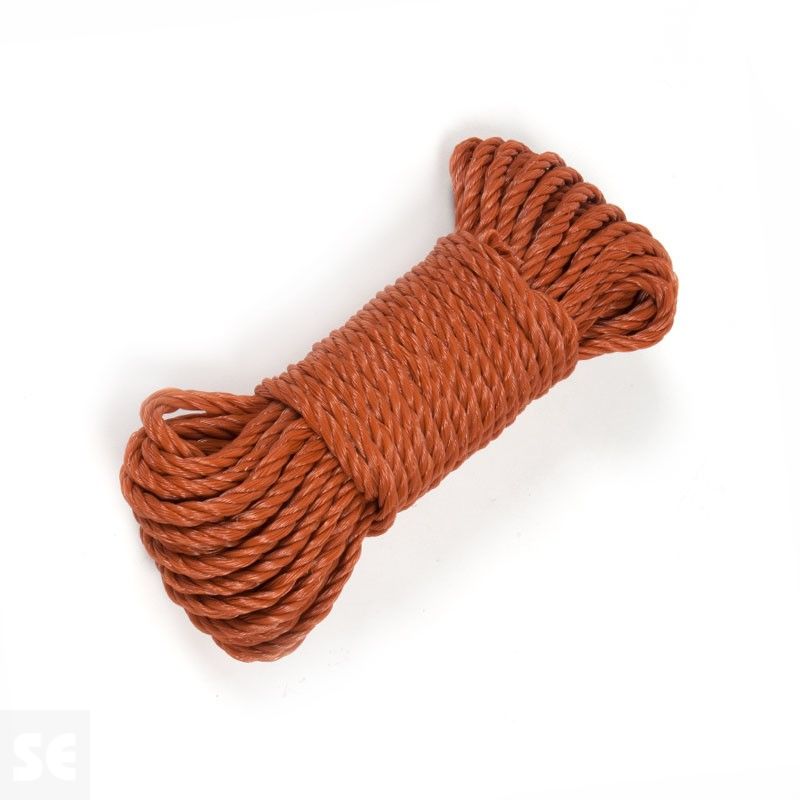 Madeja de cuerda de plástico de polietileno de color marrón | Servei Estació
