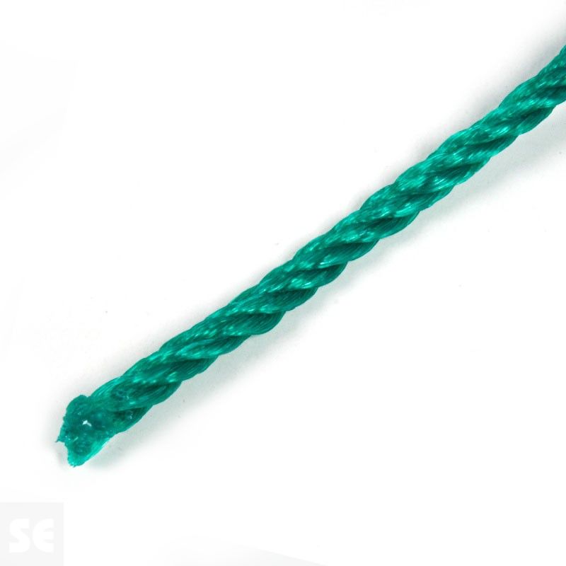 Madeja de cuerda de plástico de polietileno de color verde billar | Servei Estació
