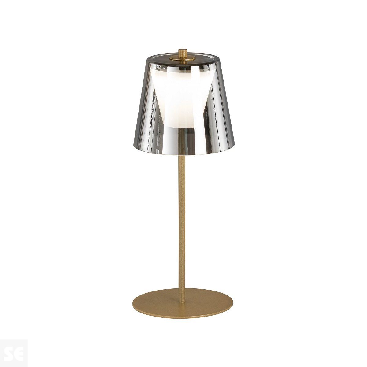 Sobremesa Recargable Marbella Oro/Smoke