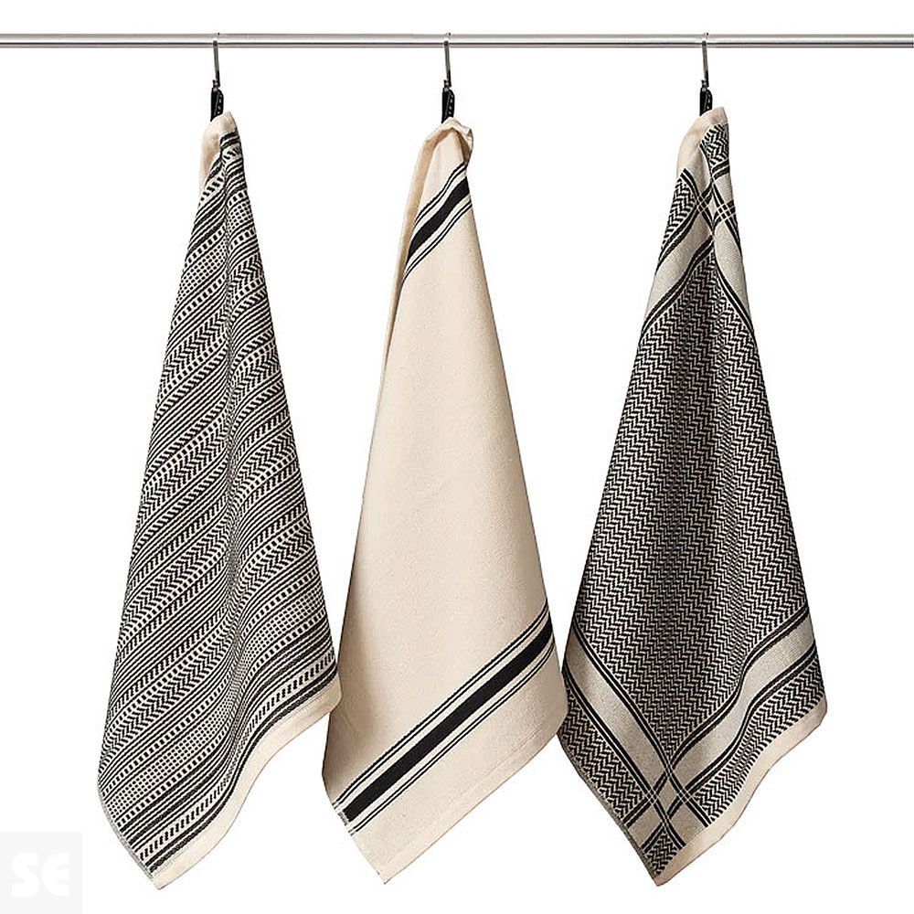 Paño Cocina Masai Arena / Negro 50x70 cm 