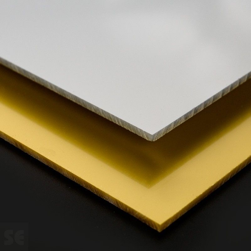 Plancha de Metacrilato nacarado en oro o plata