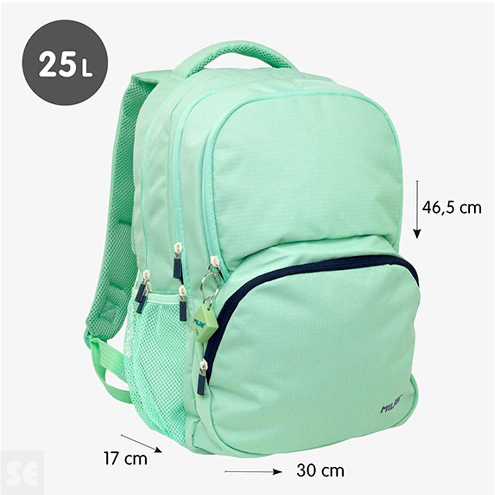 Mochila Escolar S.1918 Verde 25 l