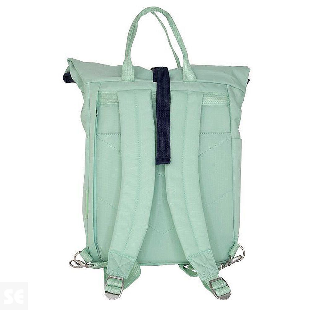 Mochila Tipo Bolsa Enrollable Verde