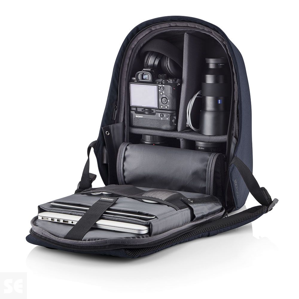 Mochila Antirrobo Bobby Hero Mediana Azul Marino