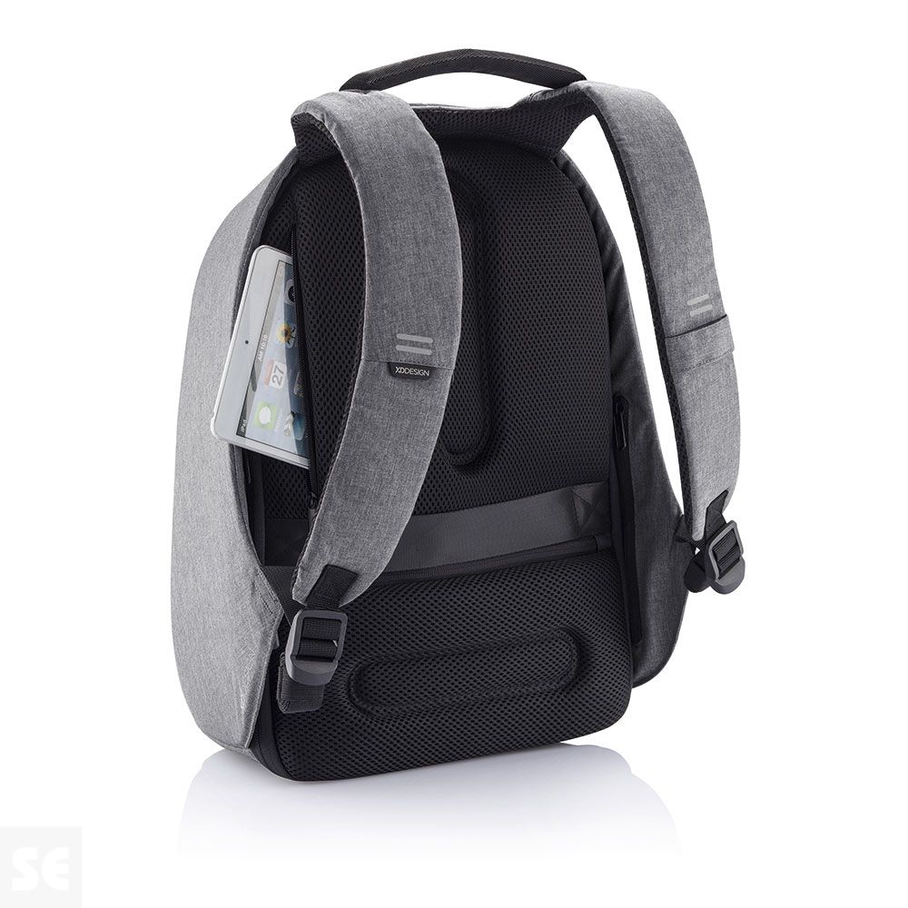 Mochila Antirrobo Bobby Hero Mediana Gris