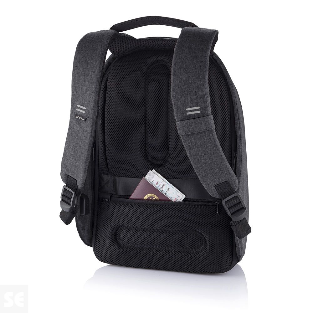 Mochila Antirrobo Bobby Hero Mediana Negra