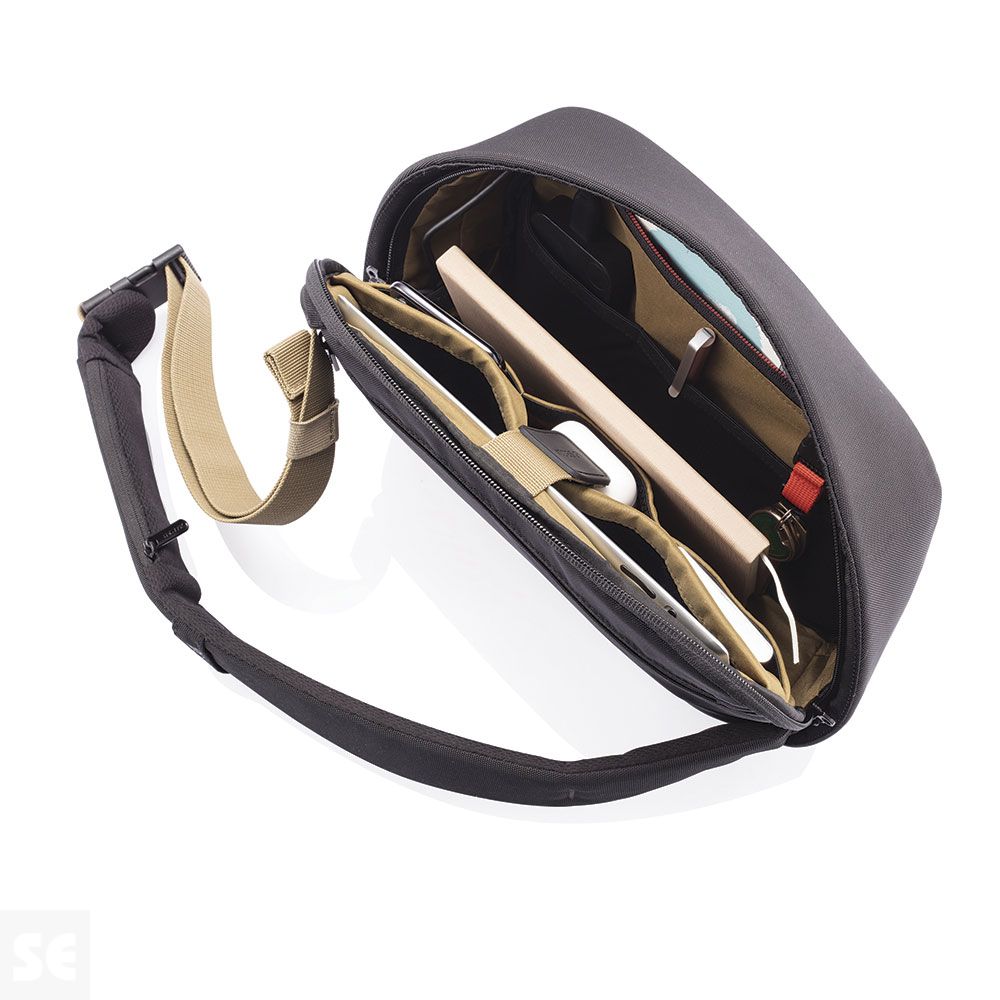 Mochila Cruzada Antirrobo Bobby Sling Negro