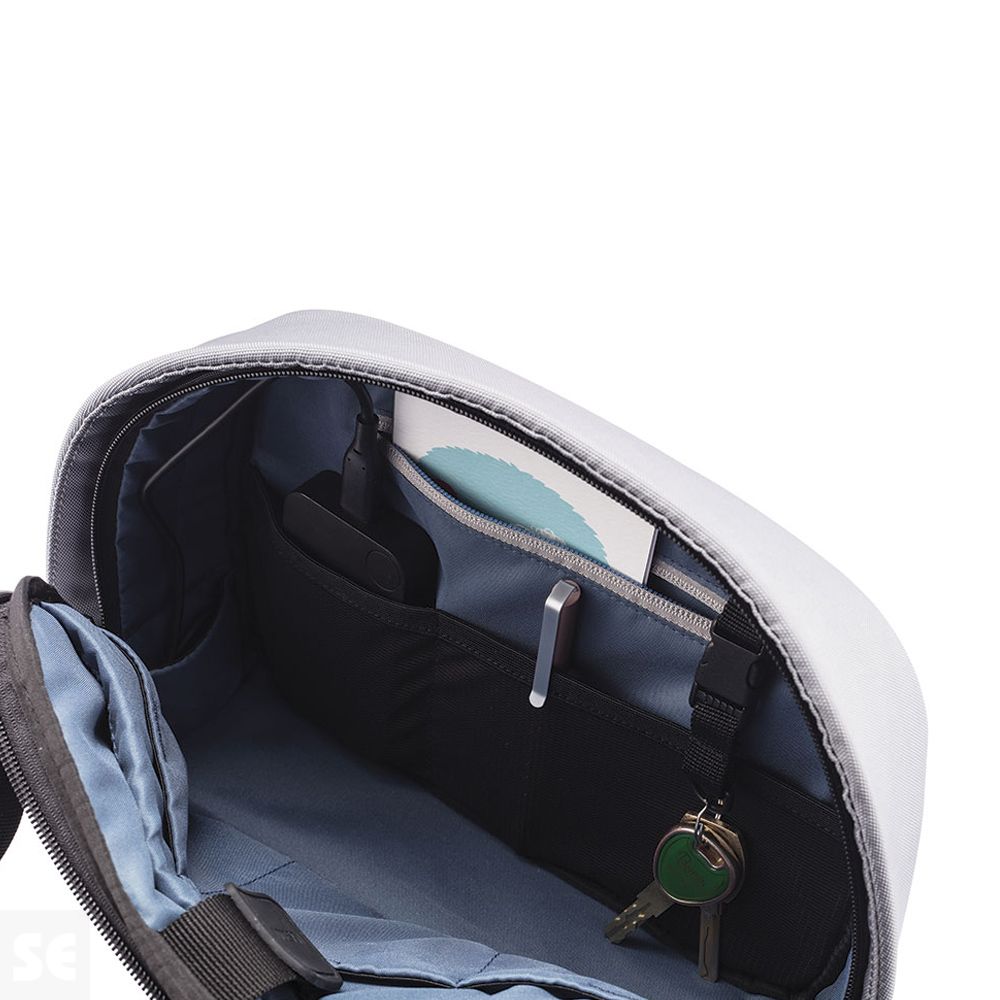 Mochila Cruzada Antirrobo Bobby Sling Gris