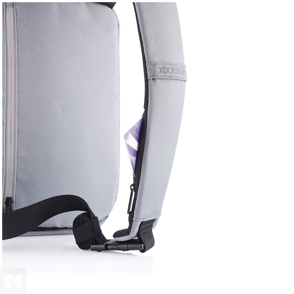Mochila Cruzada Antirrobo Bobby Sling Gris