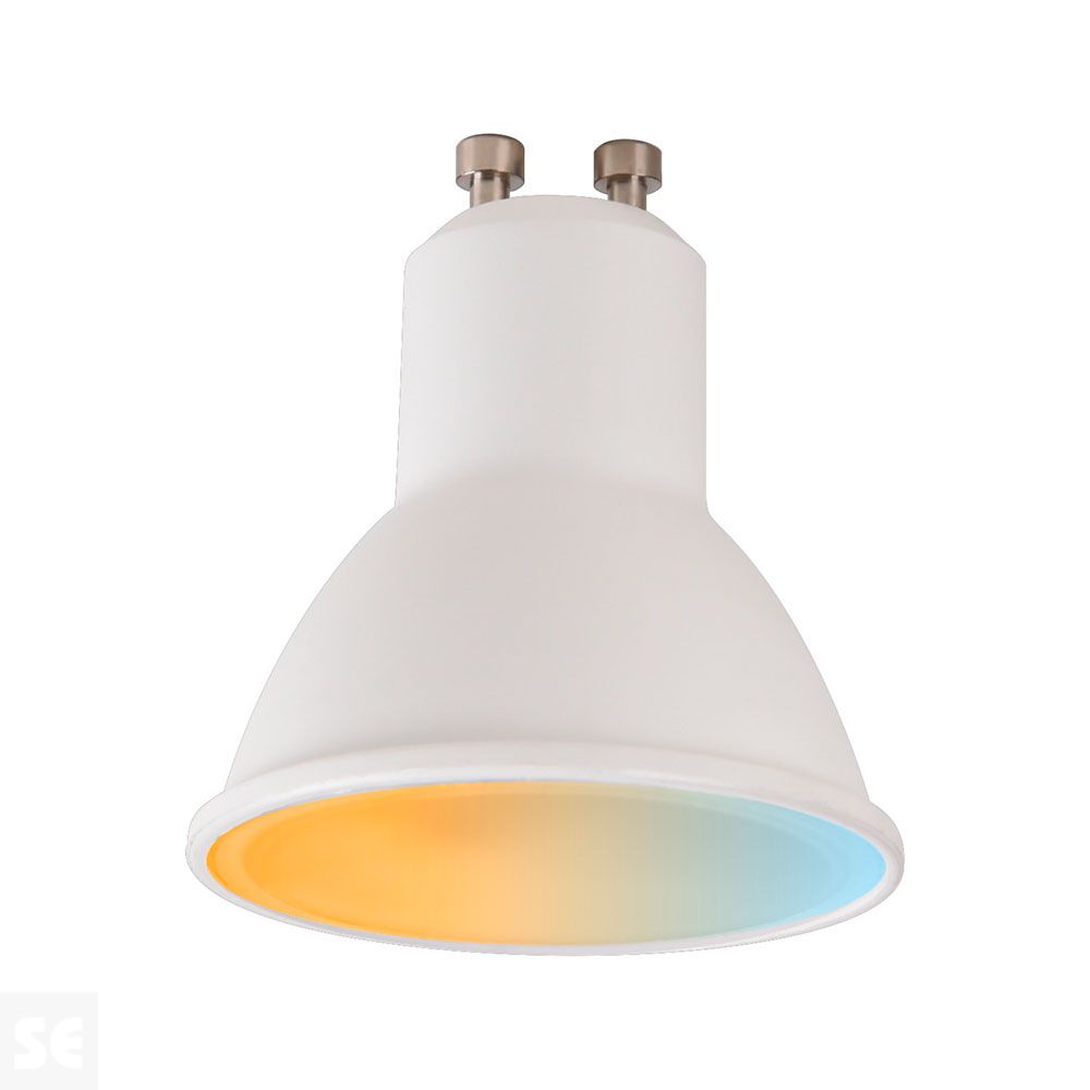 Muvit iO bombilla inteligente GU10/5.5W/400lm RGB+Blancos D50*H56 + portalámparas