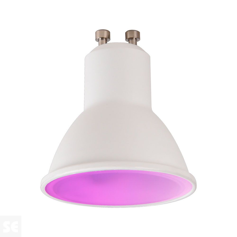 Muvit iO bombilla inteligente GU10/5.5W/400lm RGB+Blancos D50*H56 + portalámparas