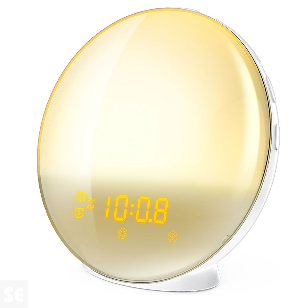 Muvit iO Lámpara RGB Luz Ambiente y Despertador con Radio FM