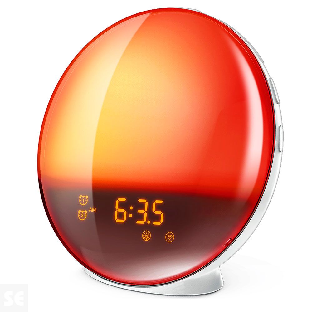 Muvit iO Lámpara RGB Luz Ambiente y Despertador con Radio FM