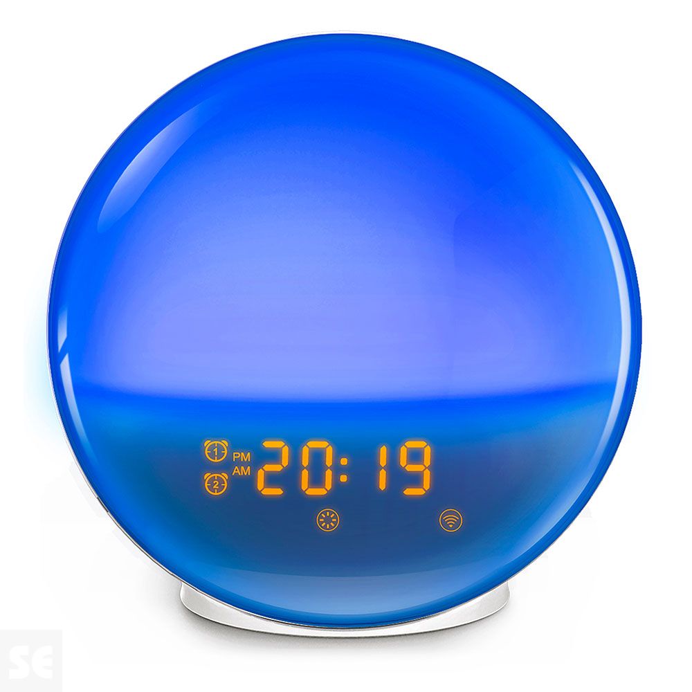 Muvit iO Lámpara RGB Luz Ambiente y Despertador con Radio FM