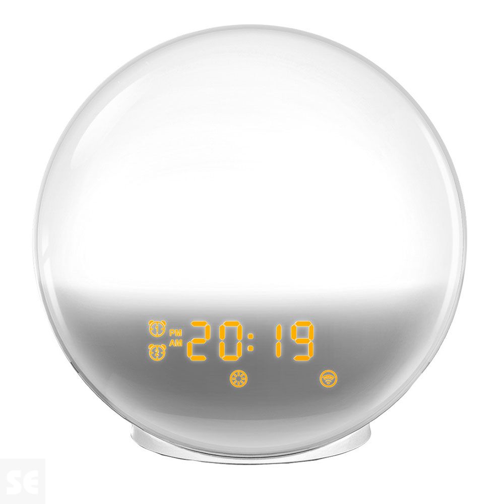 Muvit iO Lámpara RGB Luz Ambiente y Despertador con Radio FM