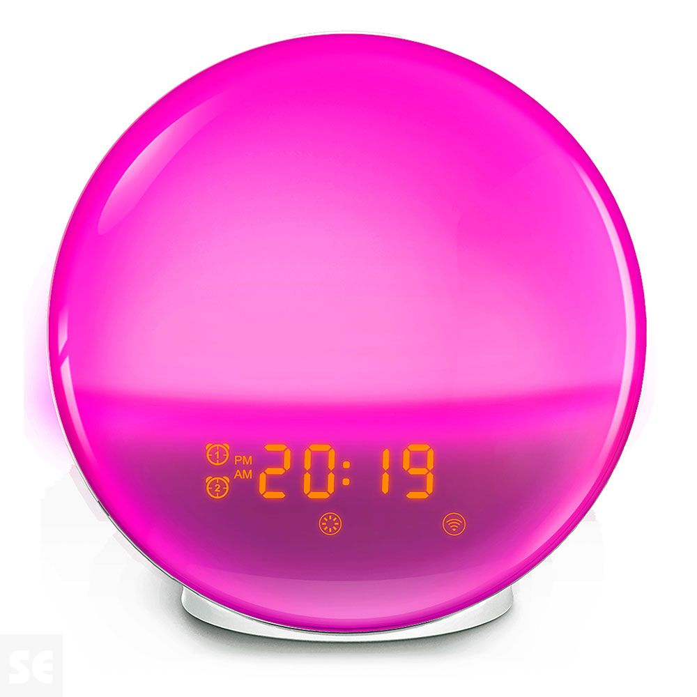 Muvit iO Lámpara RGB Luz Ambiente y Despertador con Radio FM