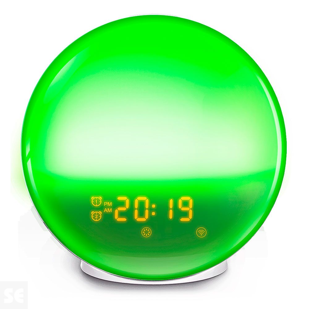 Muvit iO Lámpara RGB Luz Ambiente y Despertador con Radio FM