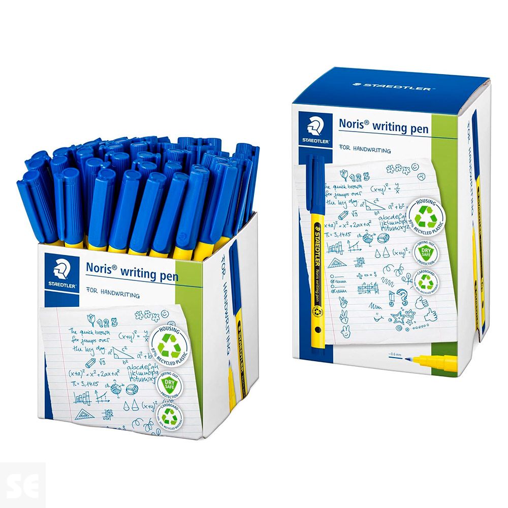 Rotuladores Noris Writing Pen 307 Azul Caja Expositora (1ud.)