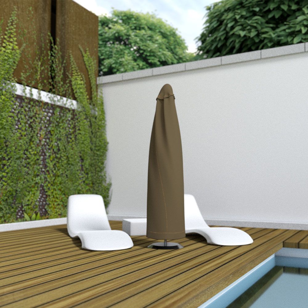 Funda parasol visón 60x200 cm Covertop