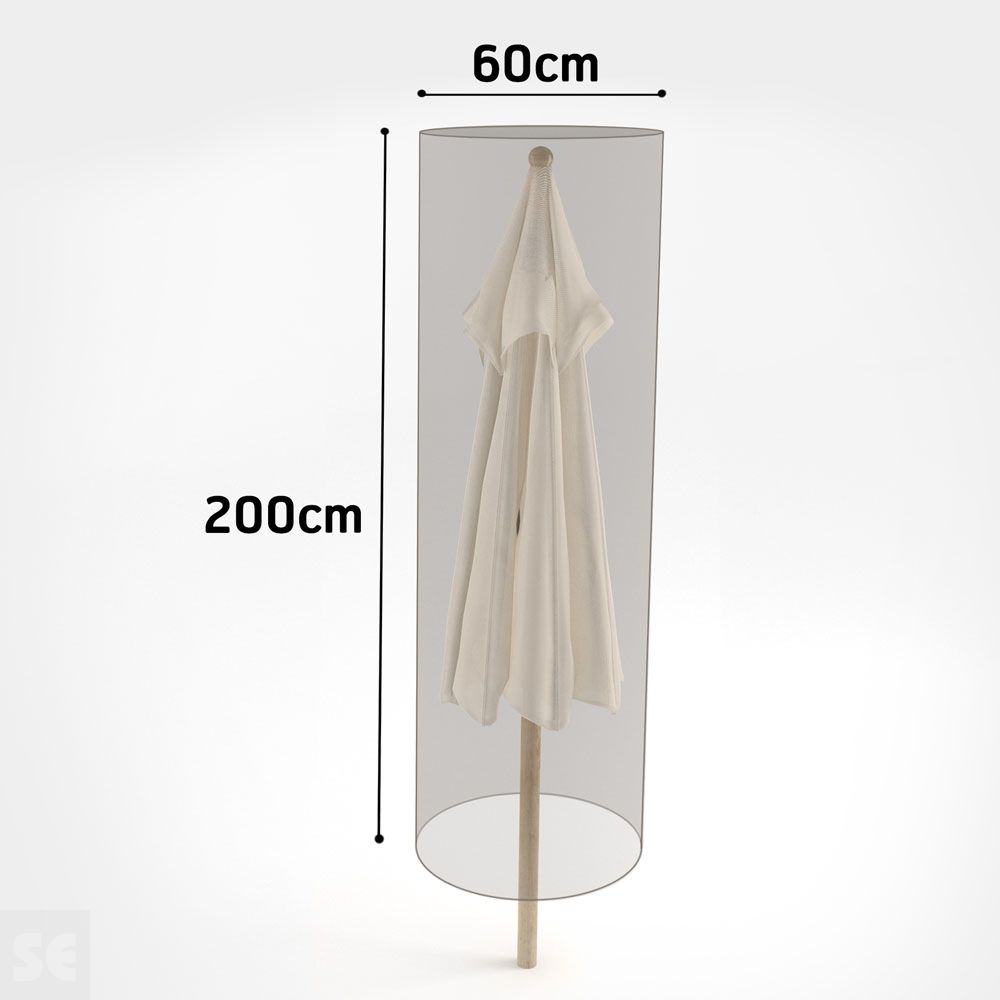 Funda parasol visón 60x200 cm Covertop