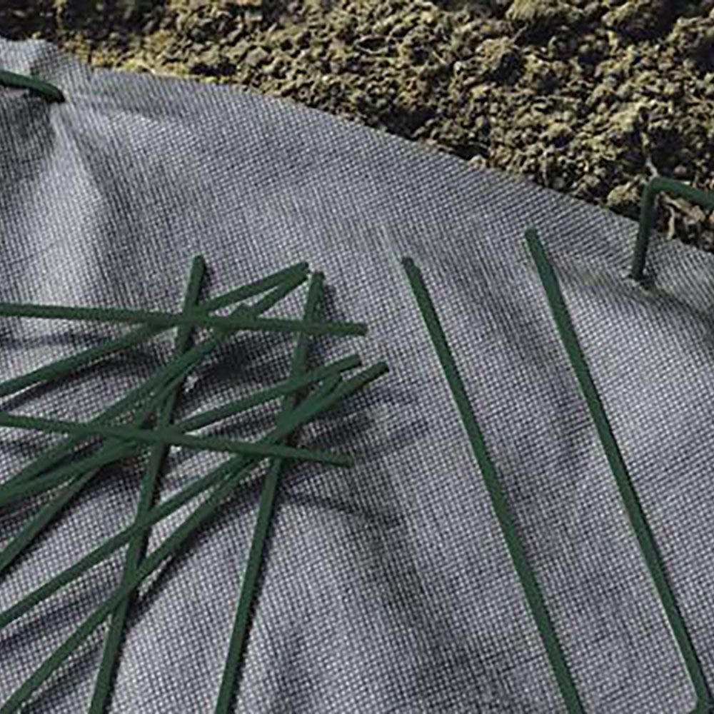 Grapas Metálicas Suelo Nortene Fixsol 17x3,5 cm Verde (10 uds.)