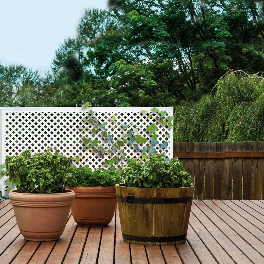 Celosía Decorativa Privat 1x2 m Nortene Blanco