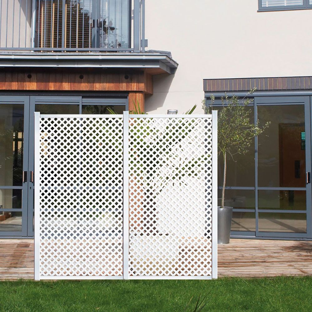 Celosía Decorativa Privat 1x2 m Nortene Blanco