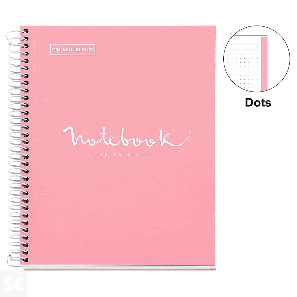 Notebook1 A5 80 Dots 90g Emotions Rosa